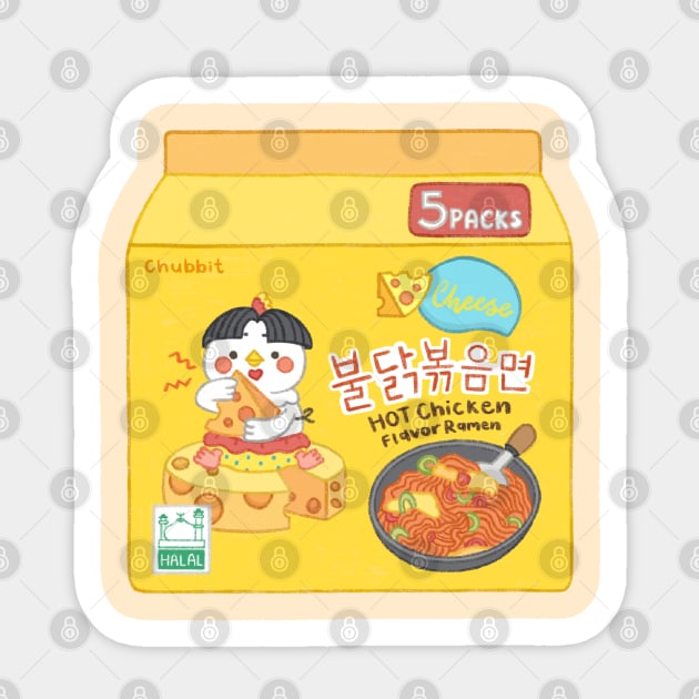 Samyang Cheesy Ramen Sticker by Chubbit